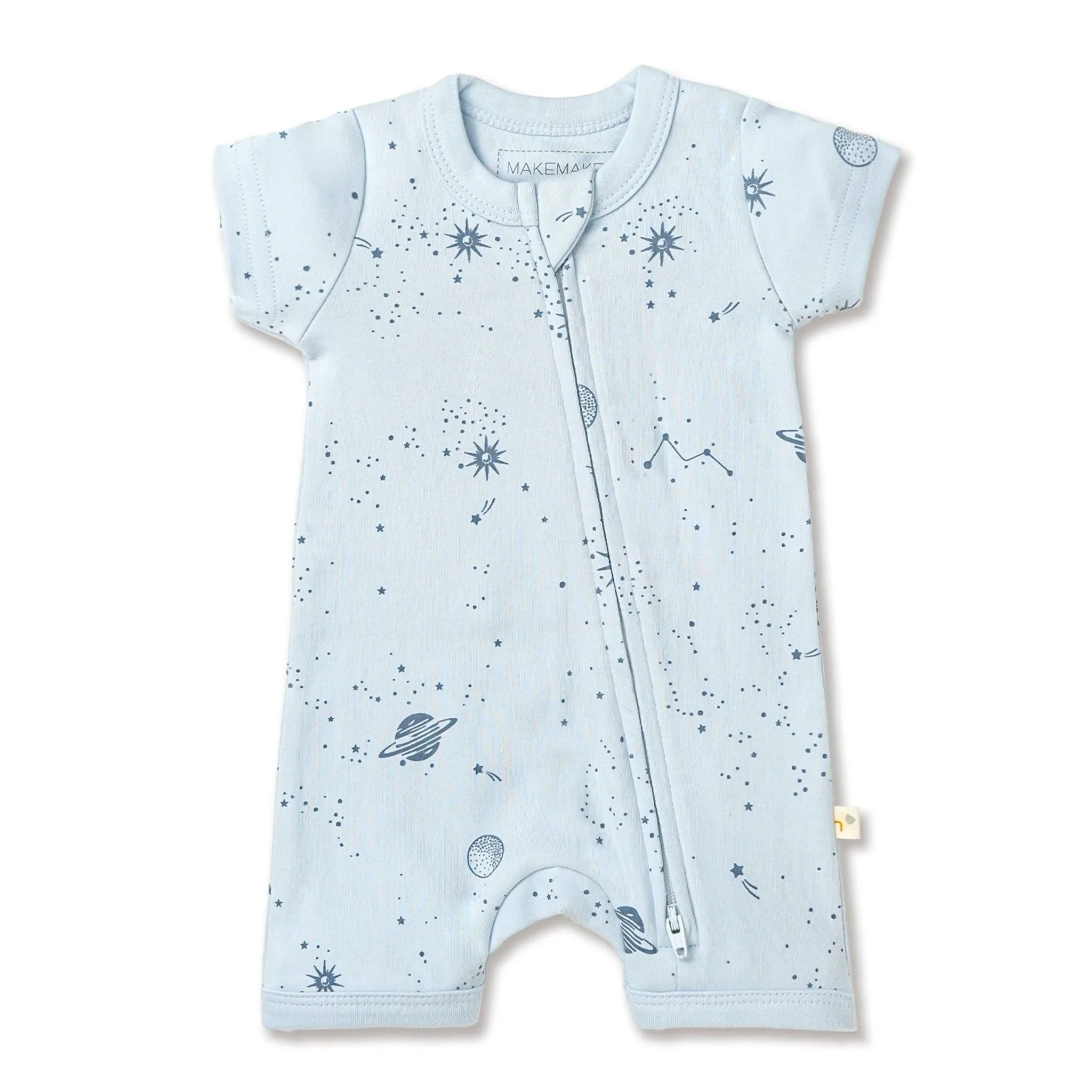 Organic Short Zip Romper | Celestial - Image 2