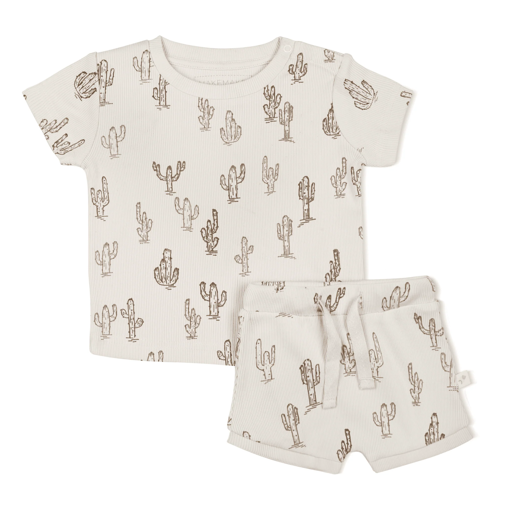 Organic Tee and Shorties Set | Cactus - Image 3