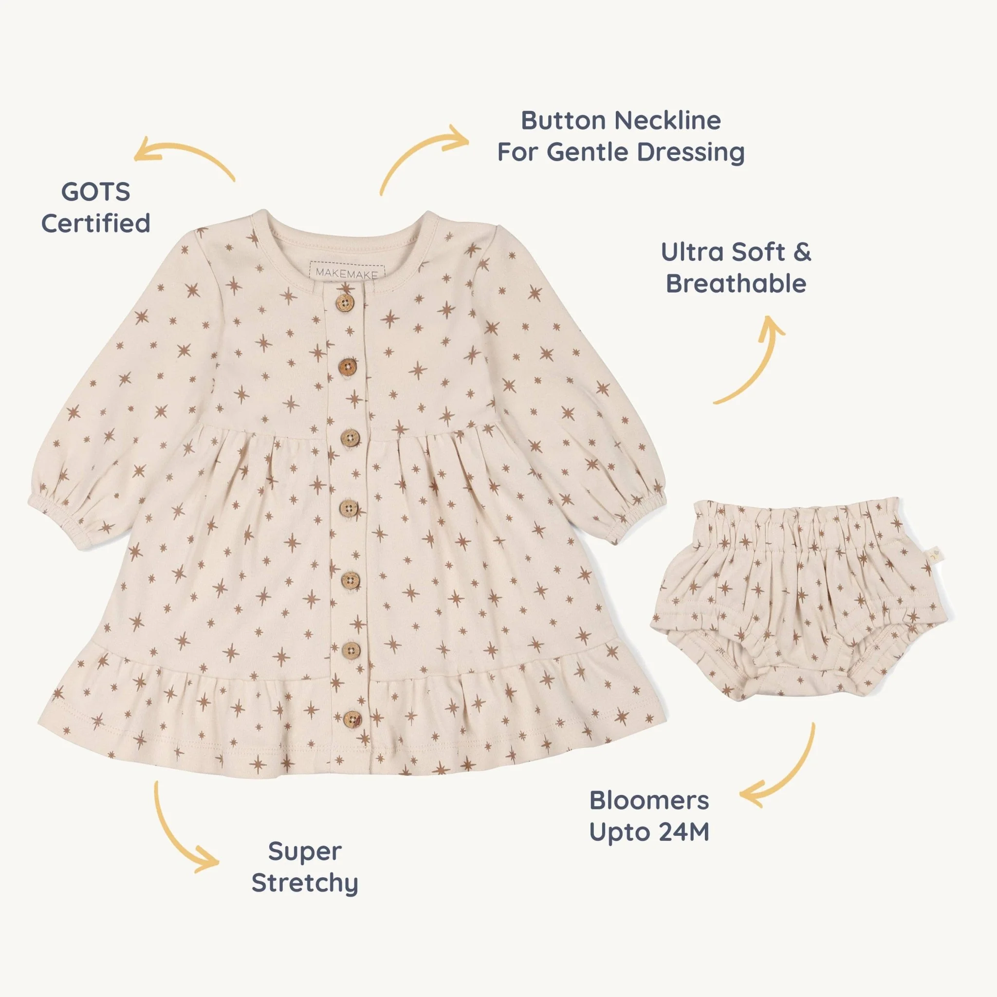Organic Tiered Dress | North Star - Image 4