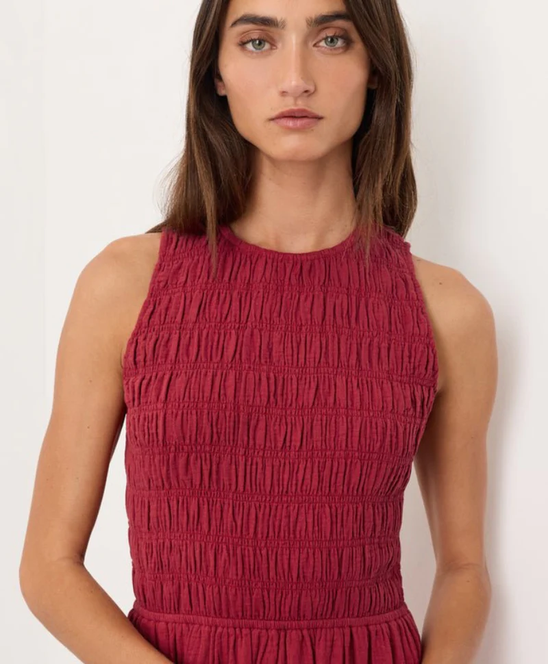 Organic Coastal Double Gauze Smocked Dress - Image 17