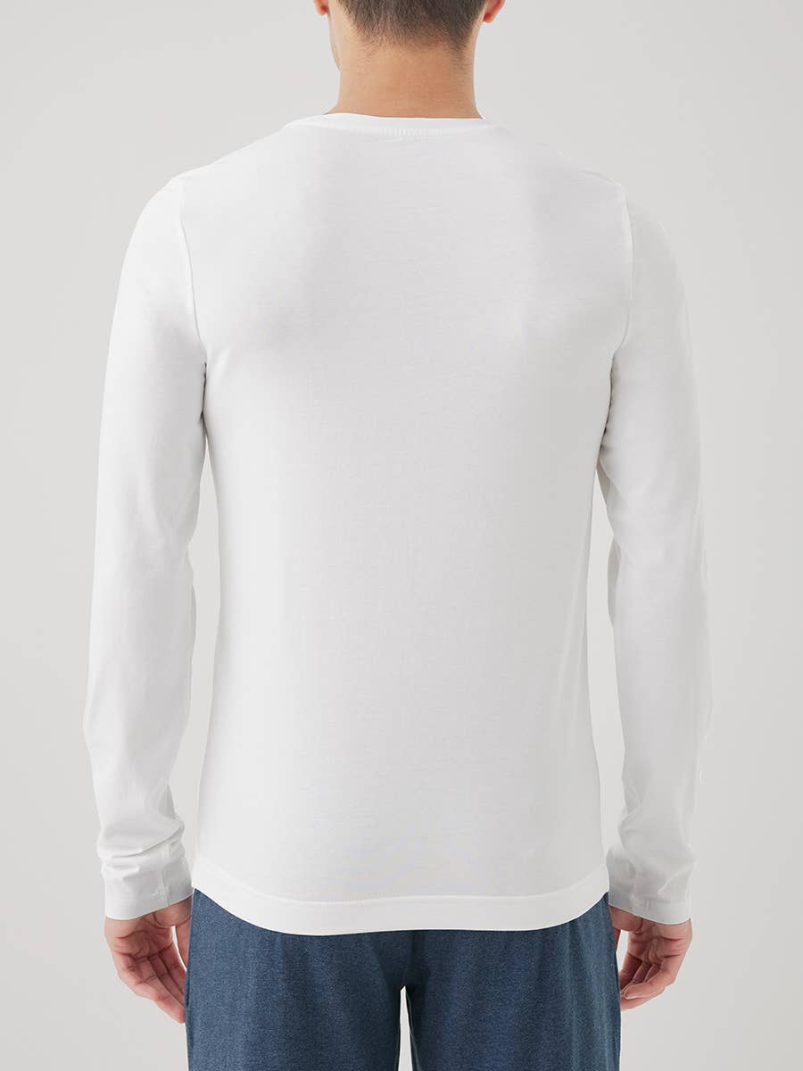 Men’s Organic Cool Stretch Long Sleeve Crew Undershirt - Image 6