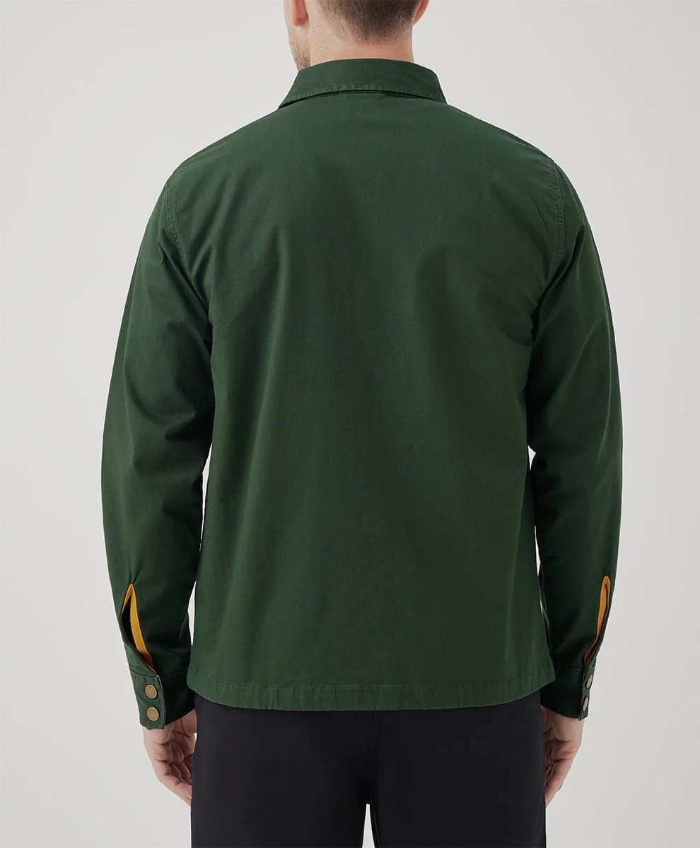 Men’s Organic Woven Twill Flannel Lined Jacket - Image 4