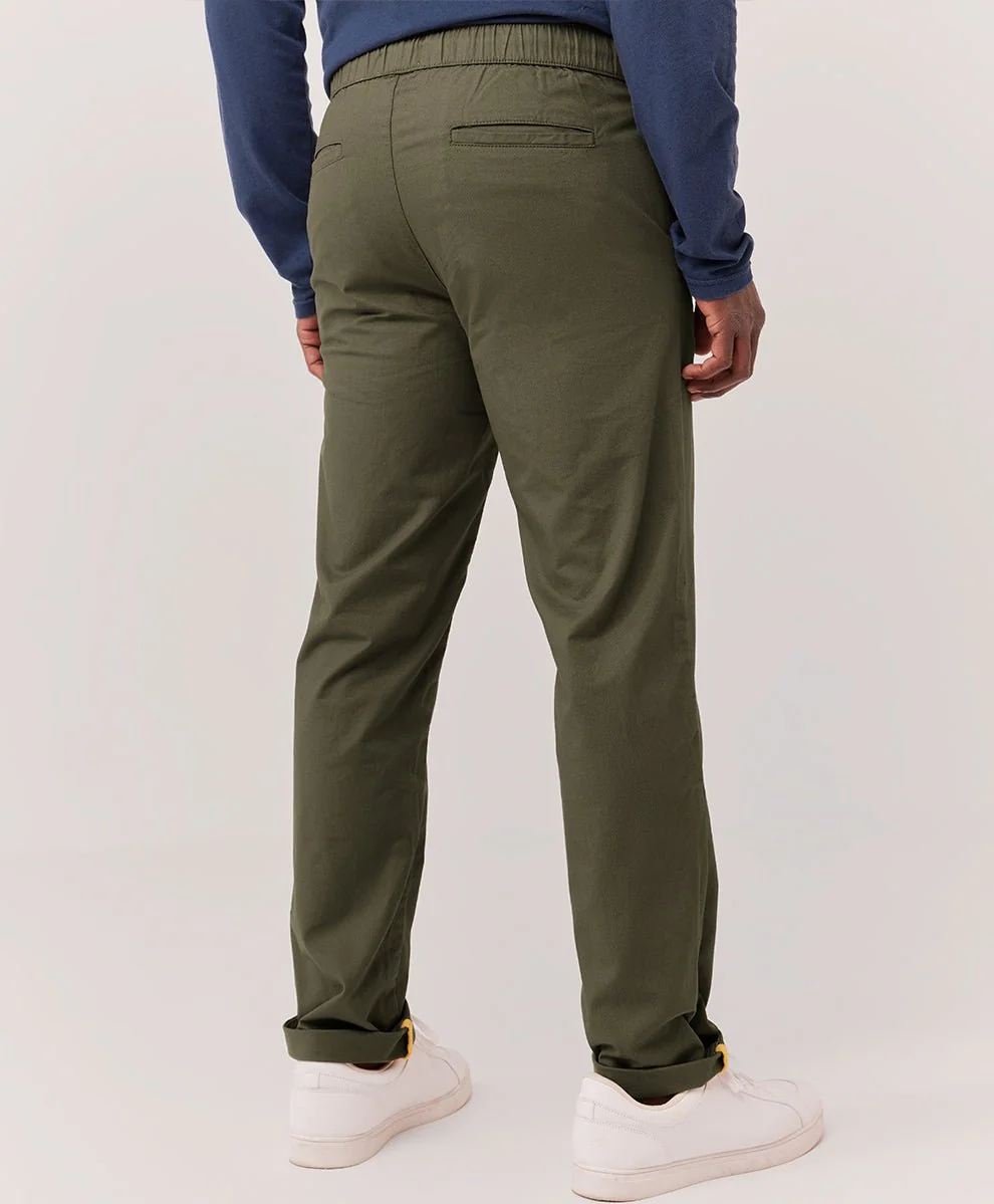 Men’s Organic Woven Twill Roll Up Pant - Image 3