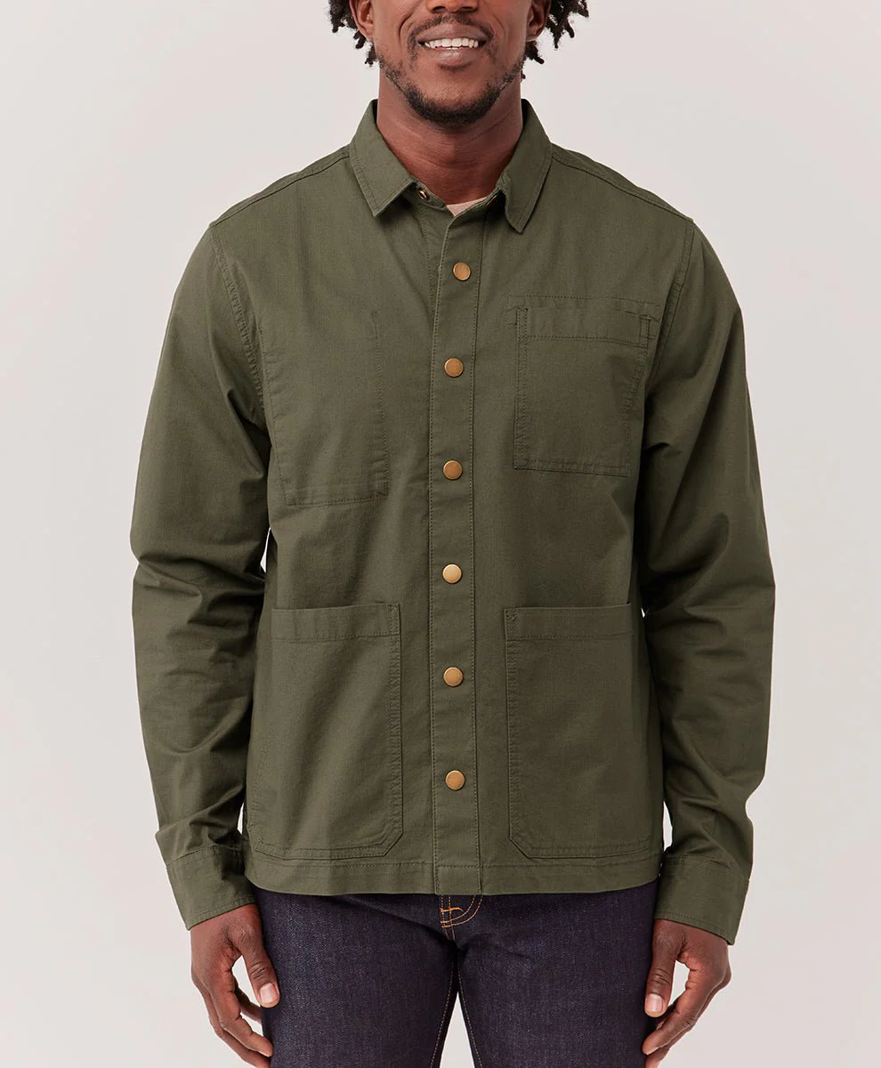 Men’s Organic Woven Twill Field Jacket - Image 3