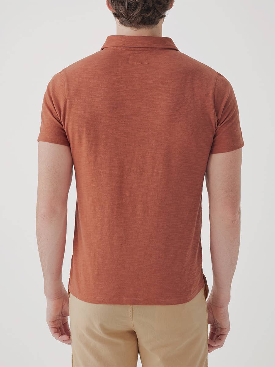 Men's Organic Field Midweight Slub Polo - Image 2