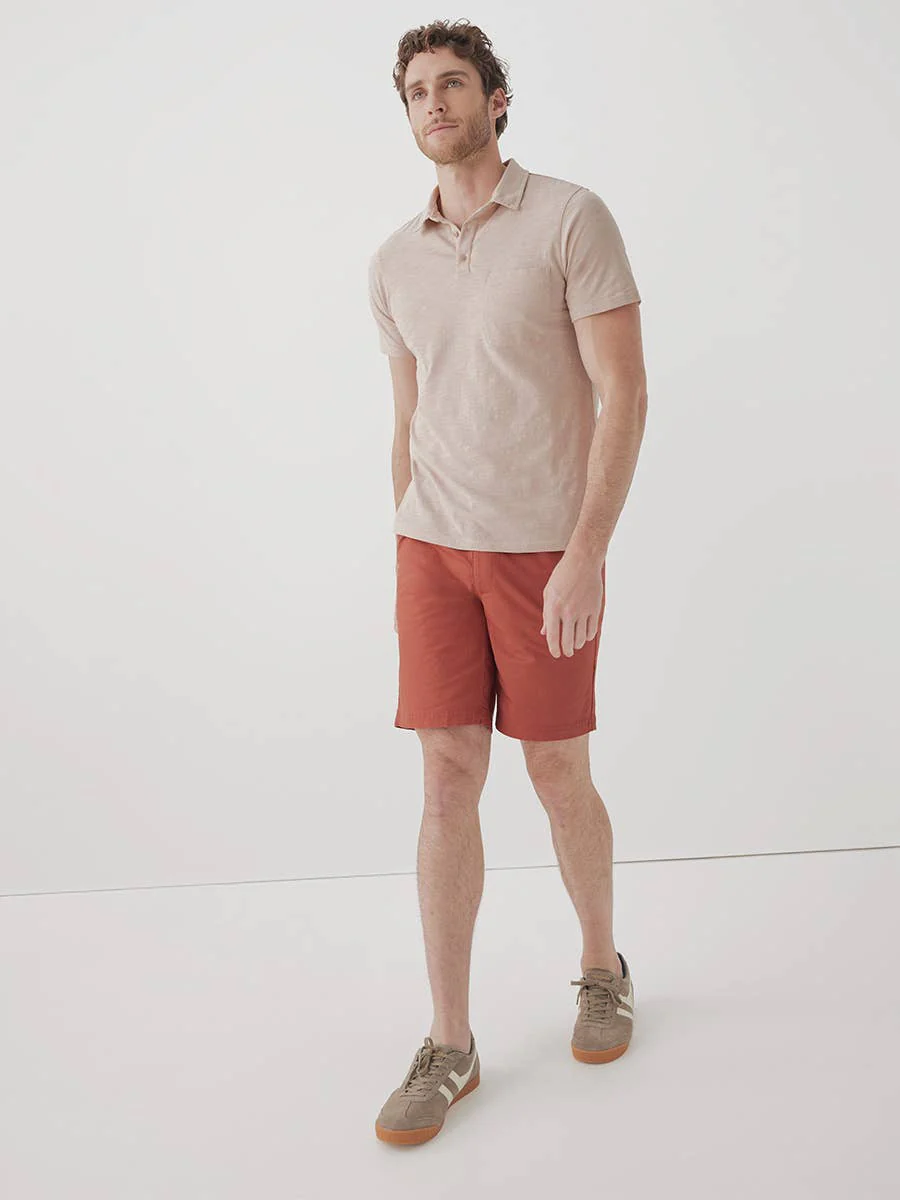 Men's Organic Field Midweight Slub Polo - Image 4