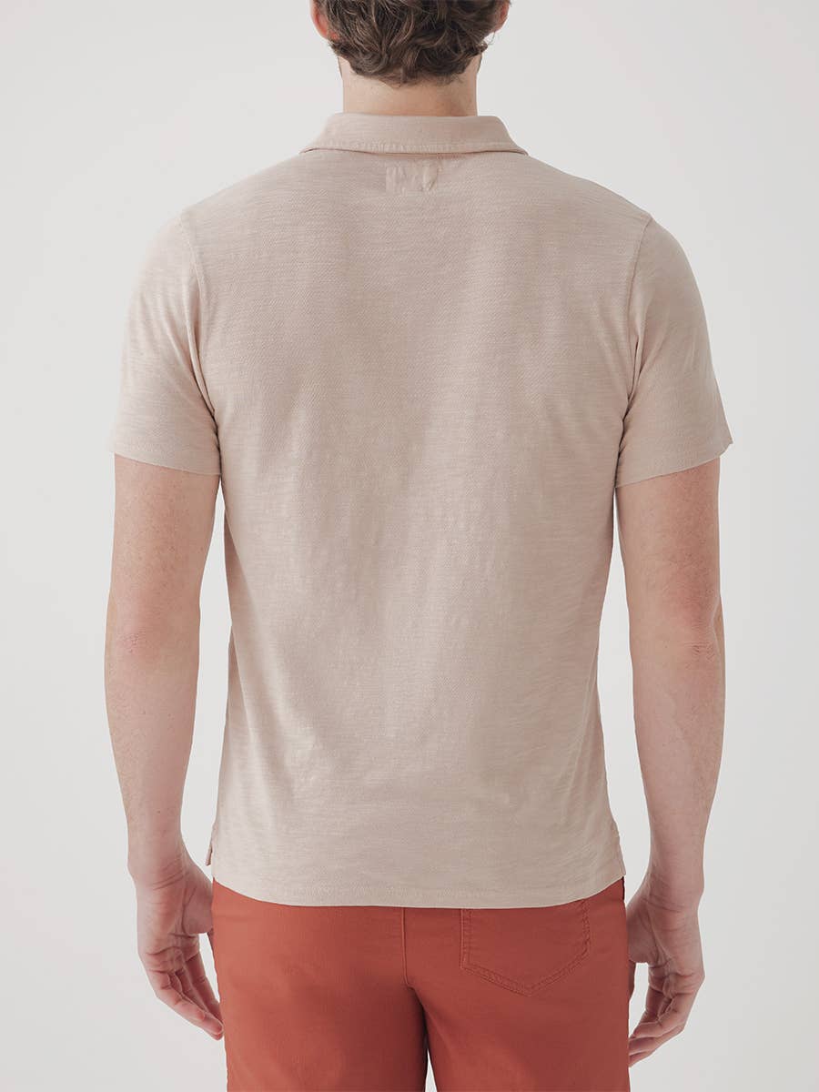 Men's Organic Field Midweight Slub Polo - Image 6
