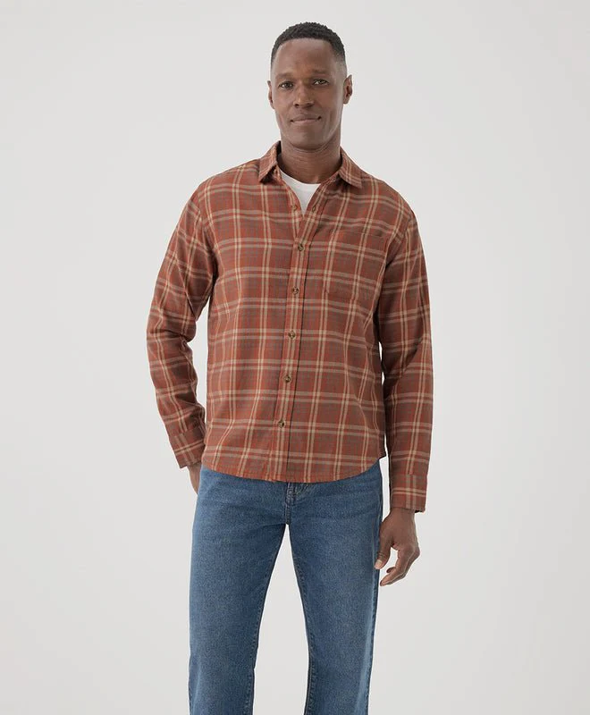 Men's Organic Fireside Flannel Button Up Shirt - Image 2