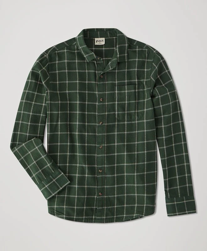 Men's Organic Fireside Flannel Button Up Shirt - Image 3