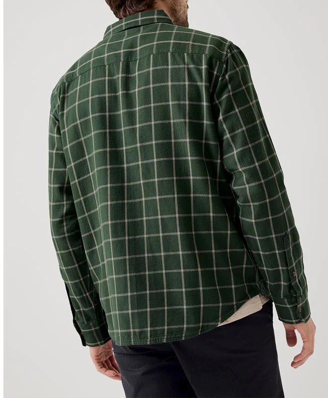 Men's Organic Fireside Flannel Button Up Shirt - Image 5