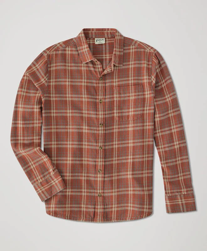 Men's Organic Fireside Flannel Button Up Shirt - Image 6