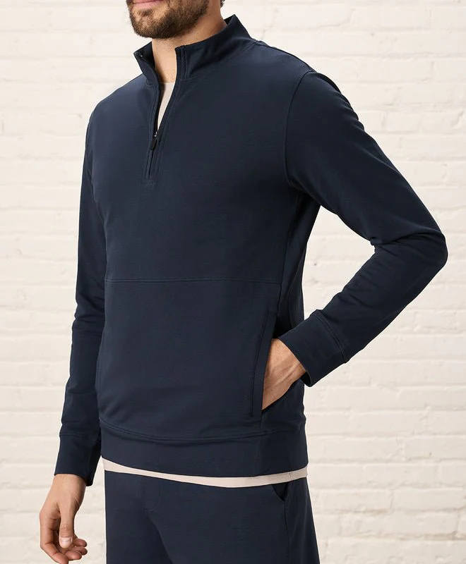 Men's organic Stash French Terry Quarter Zip - Image 10