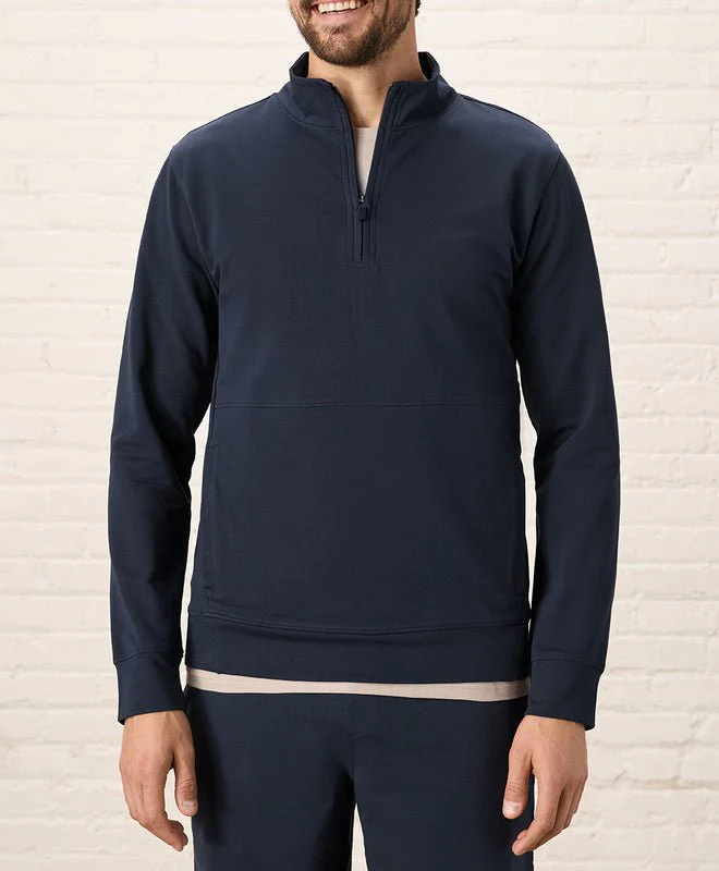 Men's organic Stash French Terry Quarter Zip - Image 2