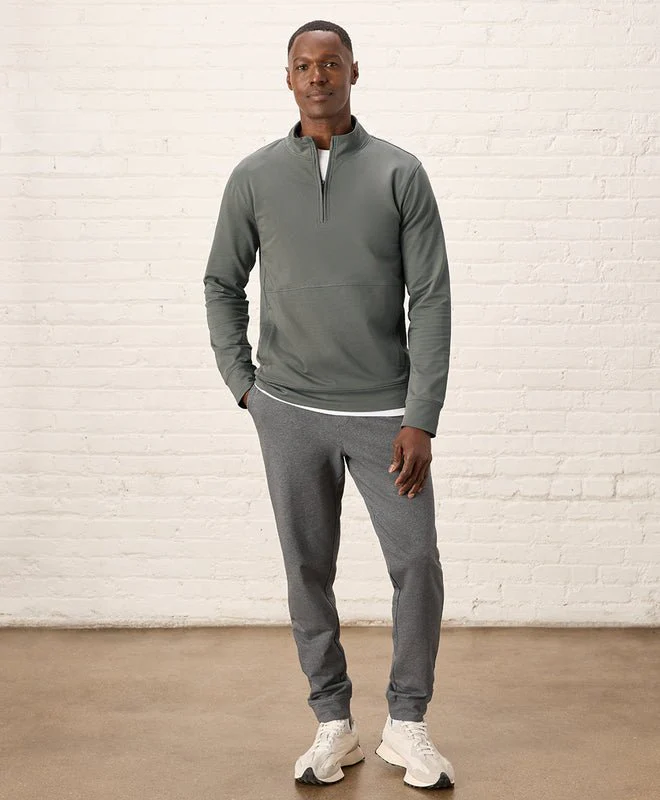 Men's organic Stash French Terry Quarter Zip - Image 4