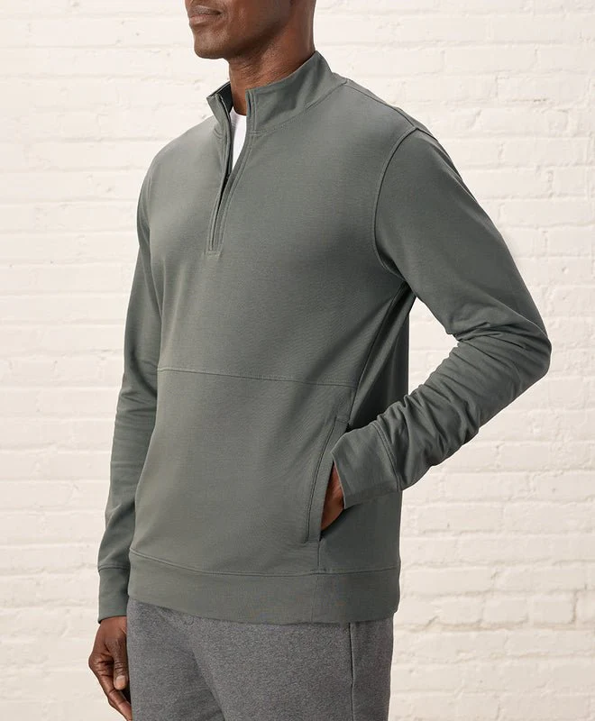 Men's organic Stash French Terry Quarter Zip - Image 5