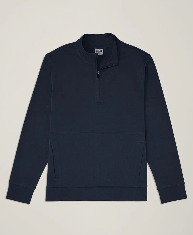 Men's organic Stash French Terry Quarter Zip - Image 8