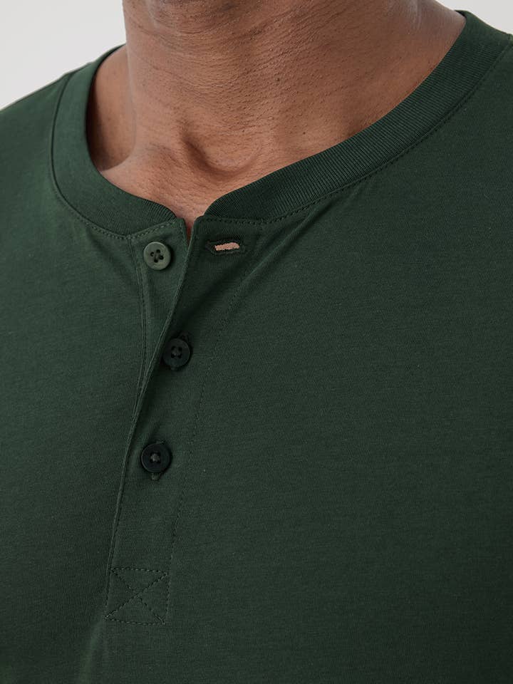 Men's Organic Softspun Long Sleeve Henley - Image 6