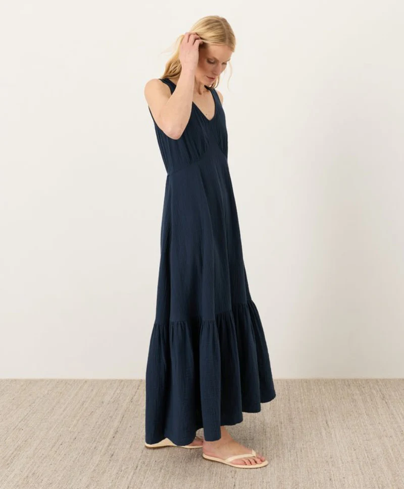 Organic Coastal Double Gauze Beach To Brunch Dress - Image 10