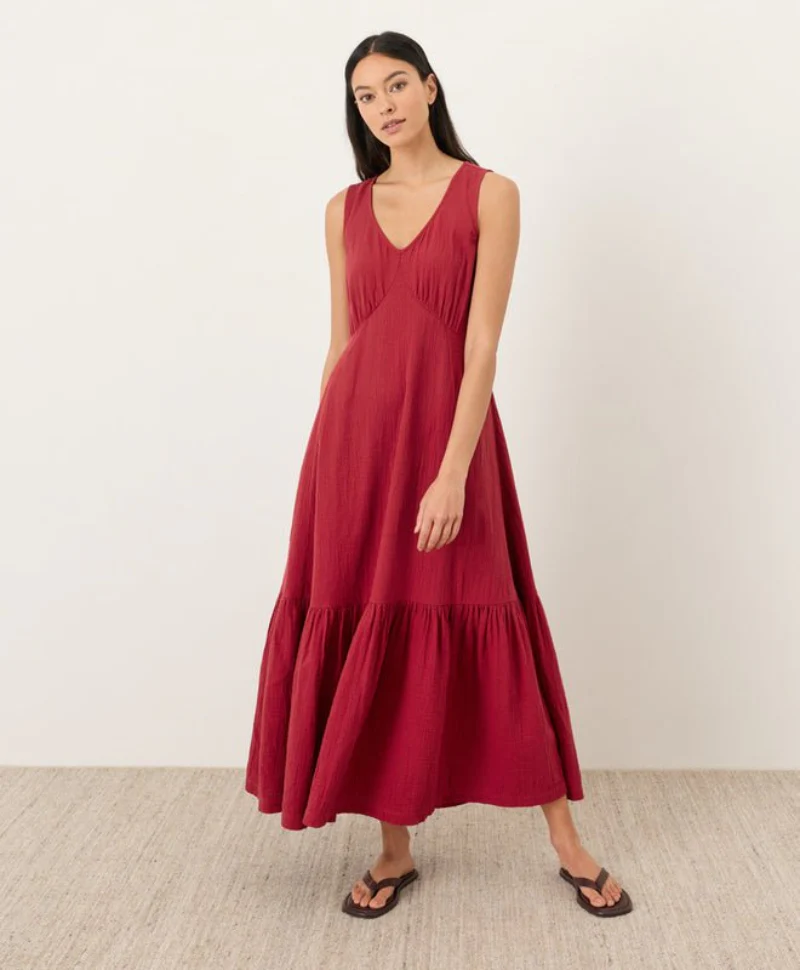 Organic Coastal Double Gauze Beach To Brunch Dress - Image 13