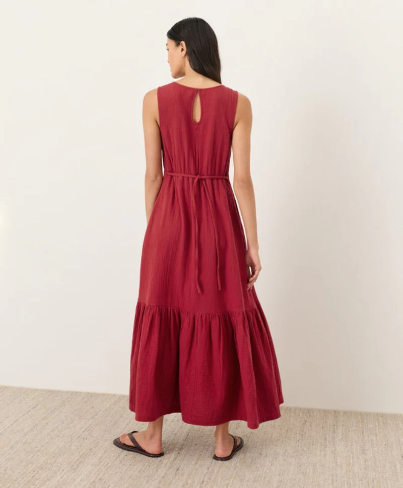 Organic Coastal Double Gauze Beach To Brunch Dress - Image 14