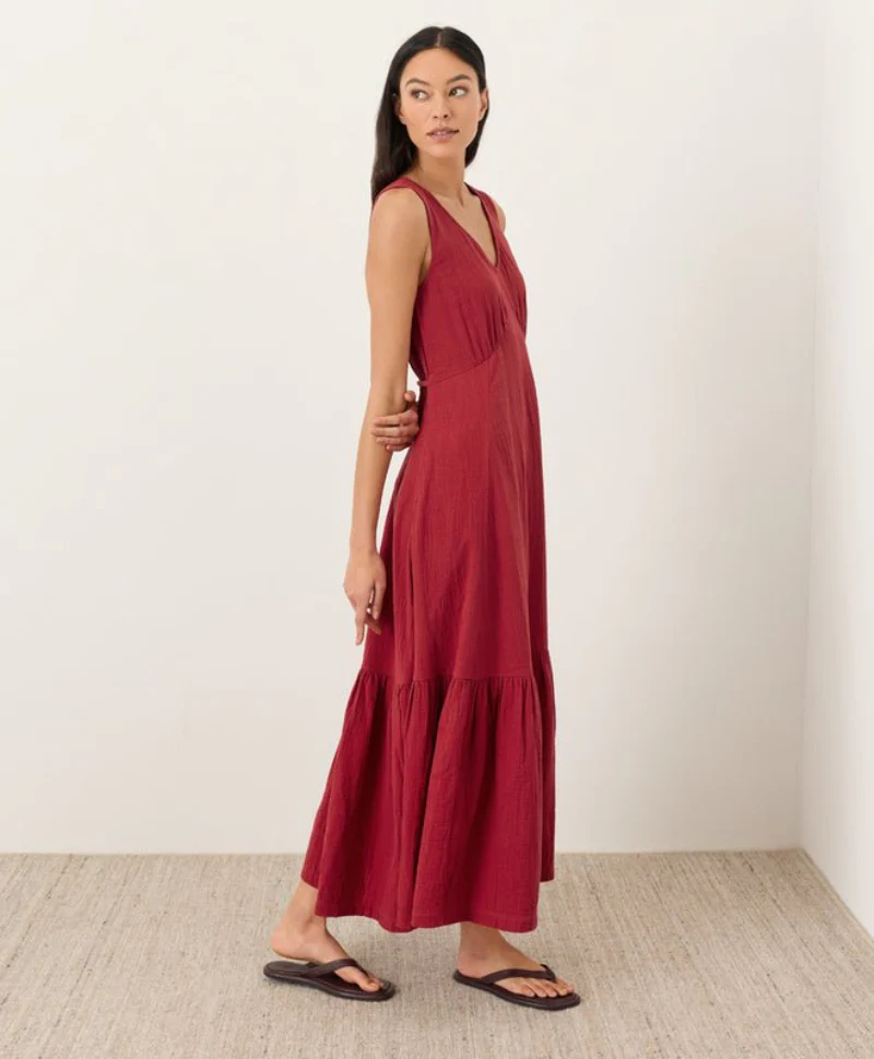 Organic Coastal Double Gauze Beach To Brunch Dress - Image 15