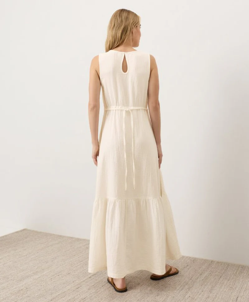Organic Coastal Double Gauze Beach To Brunch Dress - Image 3