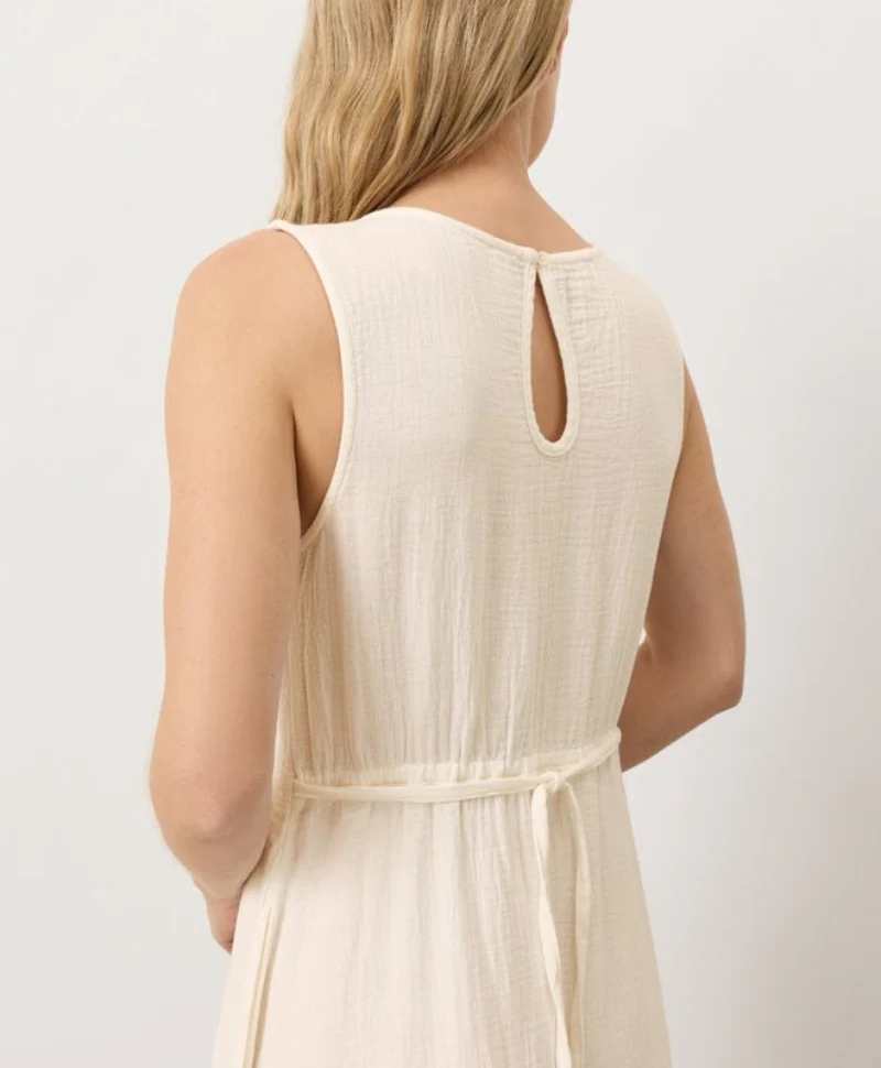 Organic Coastal Double Gauze Beach To Brunch Dress - Image 6