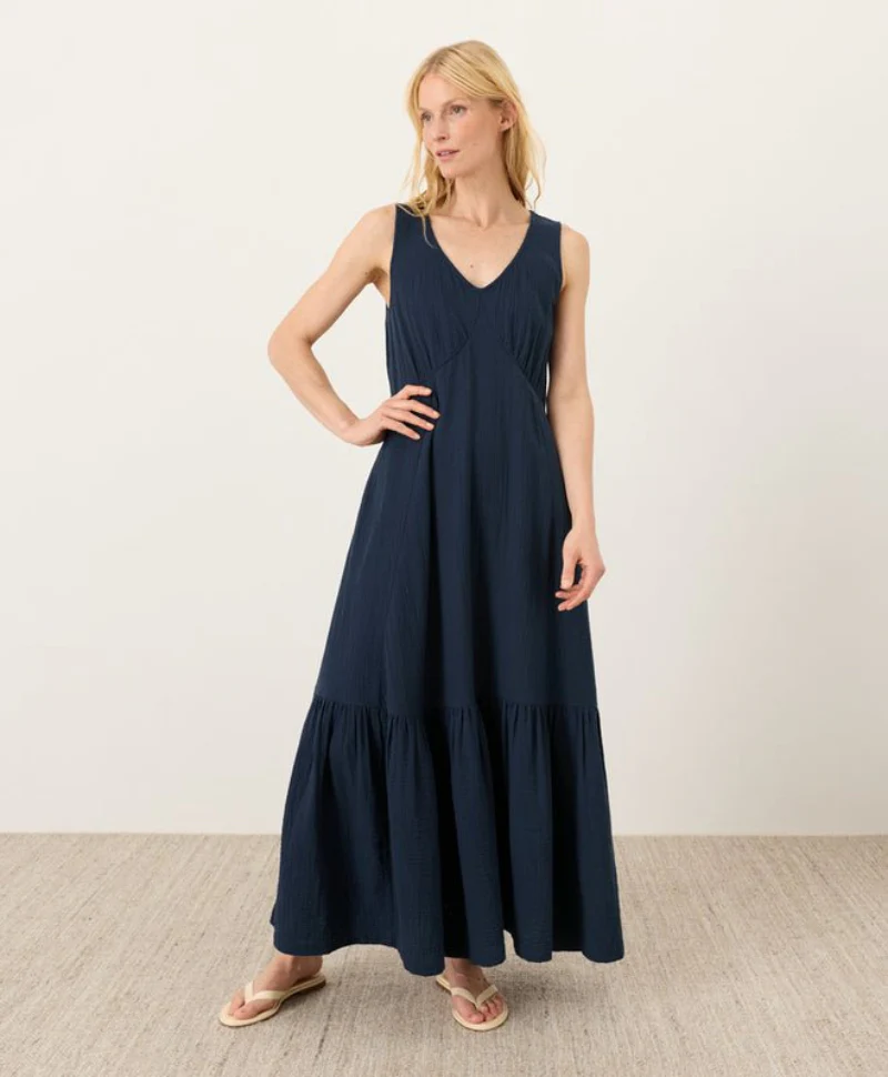 Organic Coastal Double Gauze Beach To Brunch Dress - Image 8