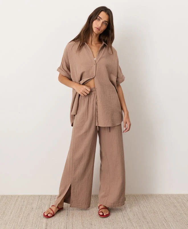 Organic Coastal Double Gauze Oversized Shirt - Image 10