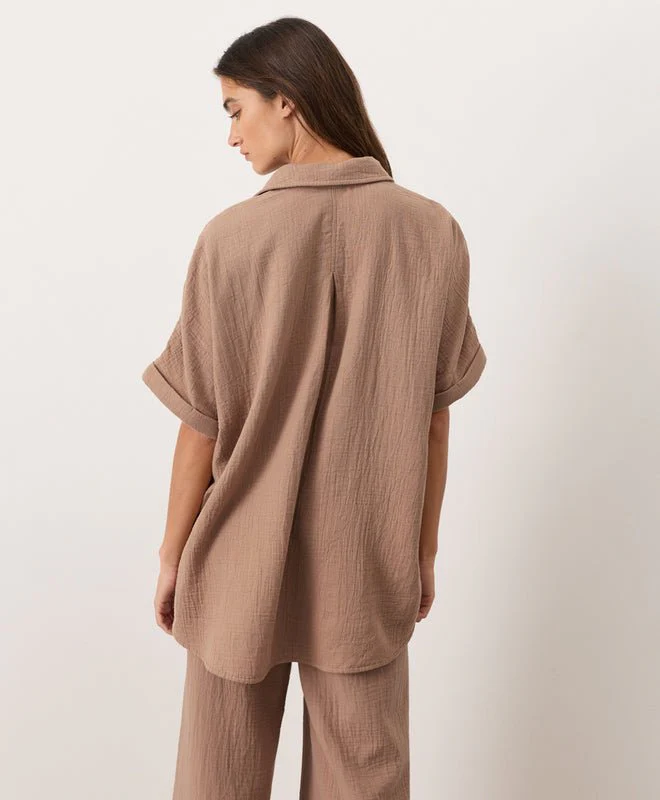 Organic Coastal Double Gauze Oversized Shirt - Image 13