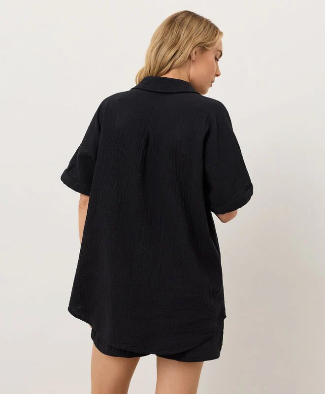 Organic Coastal Double Gauze Oversized Shirt - Image 18