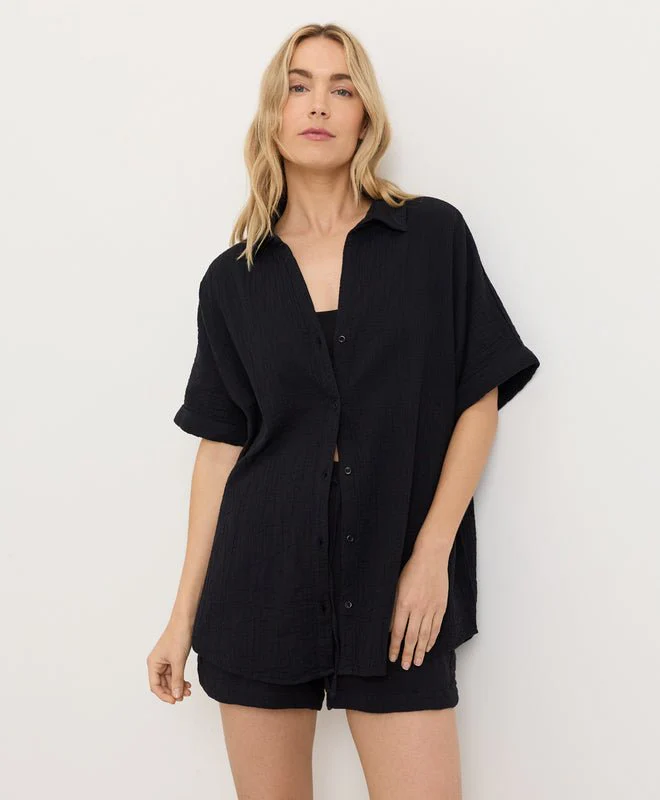 Organic Coastal Double Gauze Oversized Shirt - Image 3