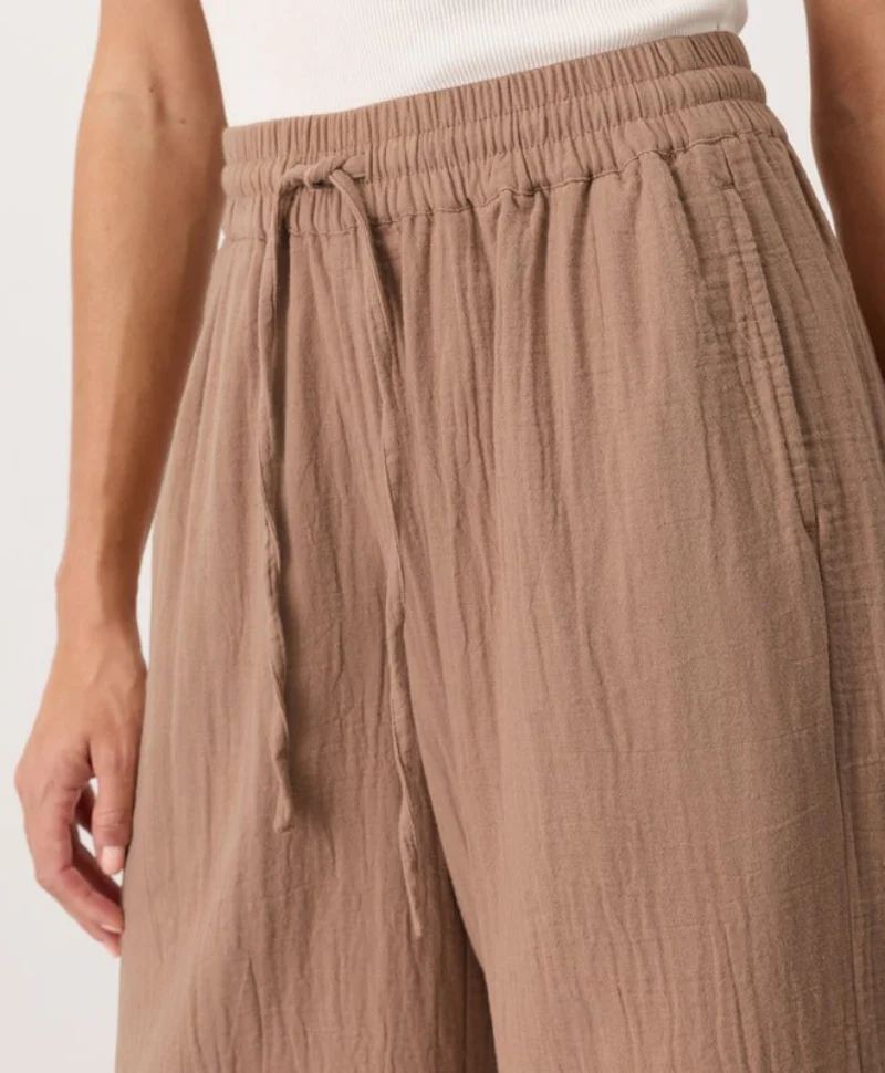 Organic Coastal Double Gauze Split Hem Pant - Image 13