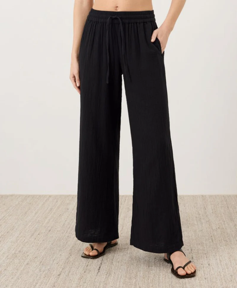 Organic Coastal Double Gauze Split Hem Pant - Image 18