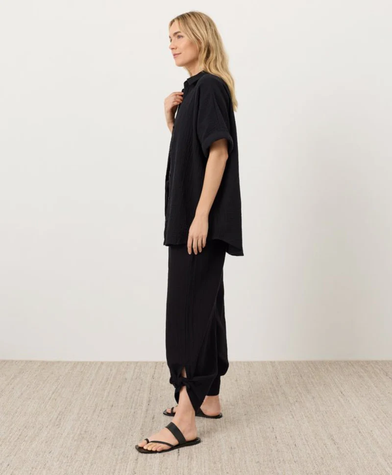 Organic Coastal Double Gauze Split Hem Pant - Image 19