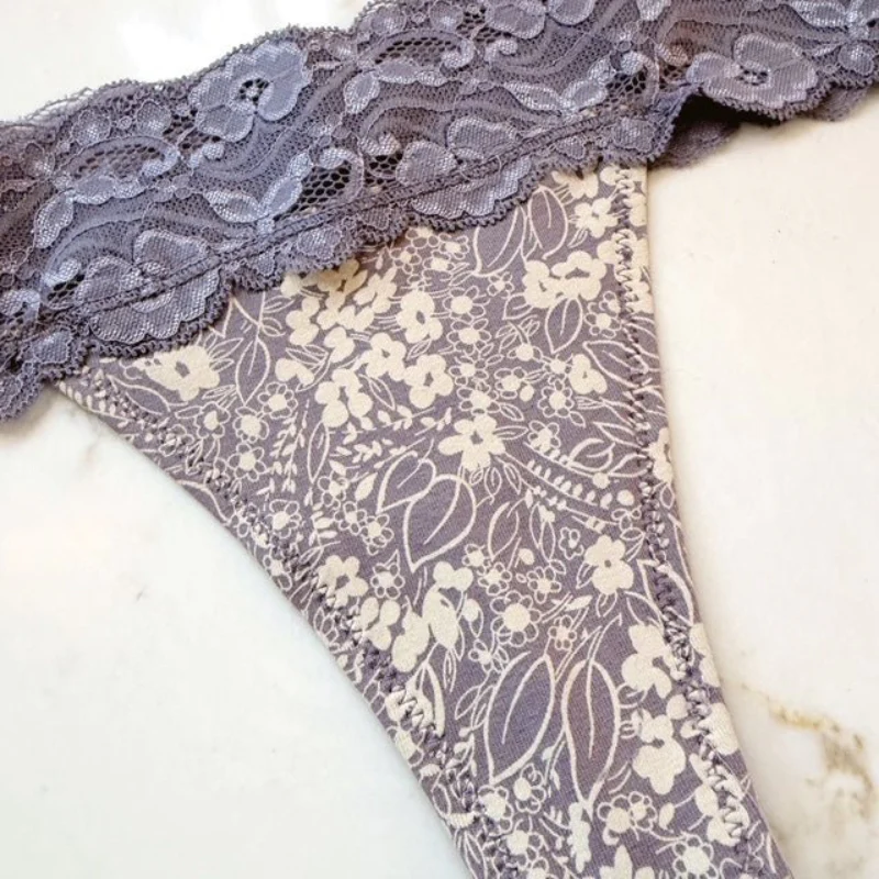 Organic Lace Waist Thong - Image 10