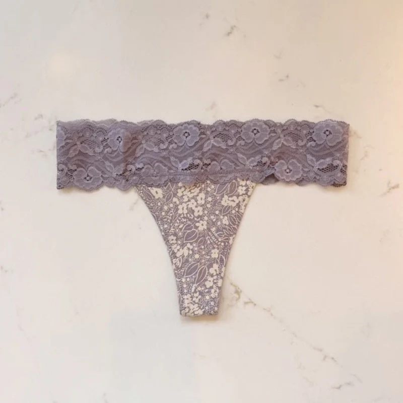 Organic Lace Waist Thong - Image 11