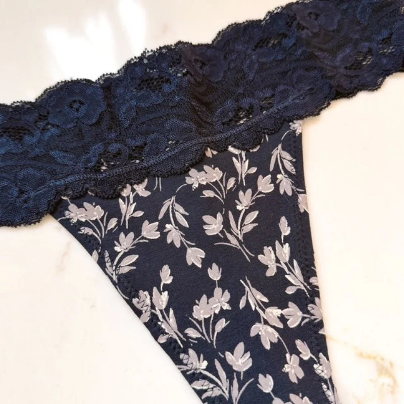 Organic Lace Waist Thong - Image 14