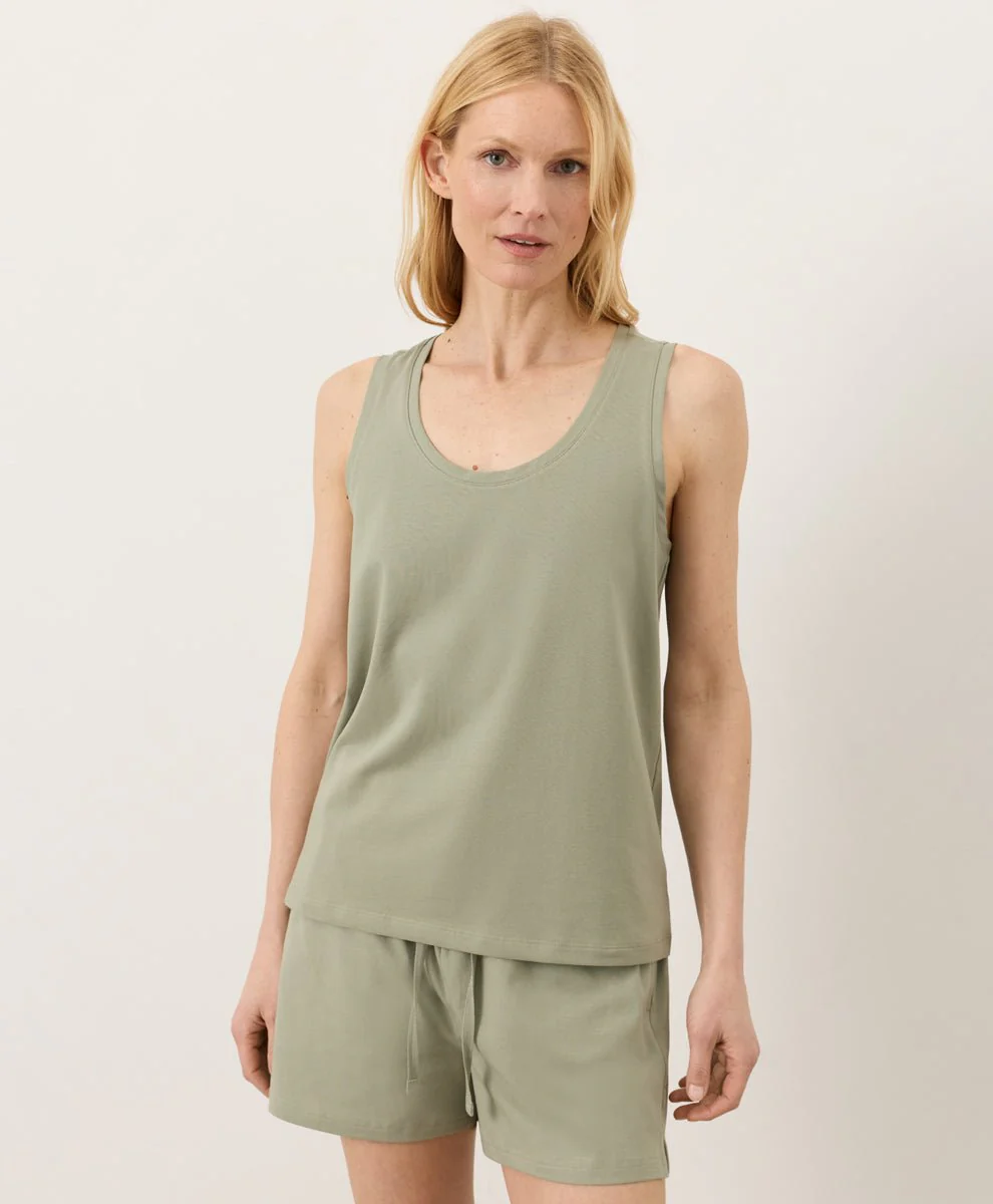 Organic Luxe Essential Scoop Neck Tank - Image 2