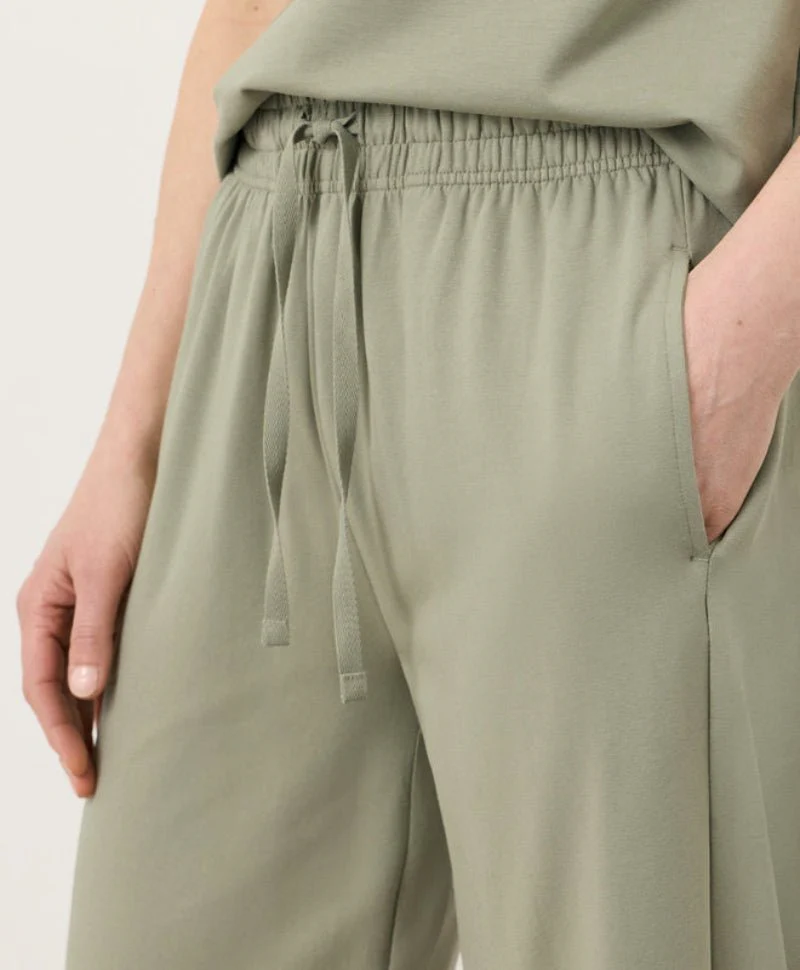 Organic Luxe Essential Wide Leg Pant | Seagrass - Image 3