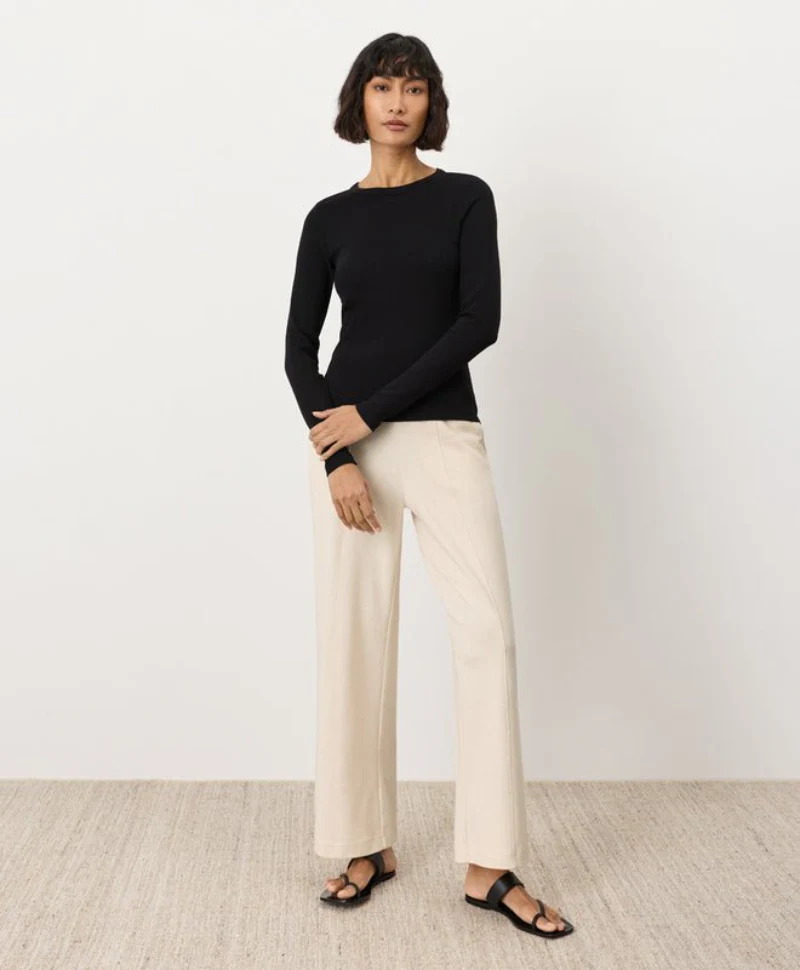 Organic Perfect Rib Crewneck Long Sleeve Tee - Image 5