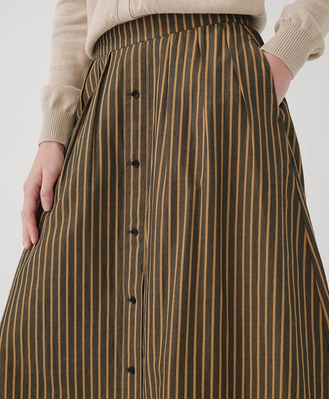 Women’s Organic Sunset Lightweight Cotton Button Skirt - Image 5