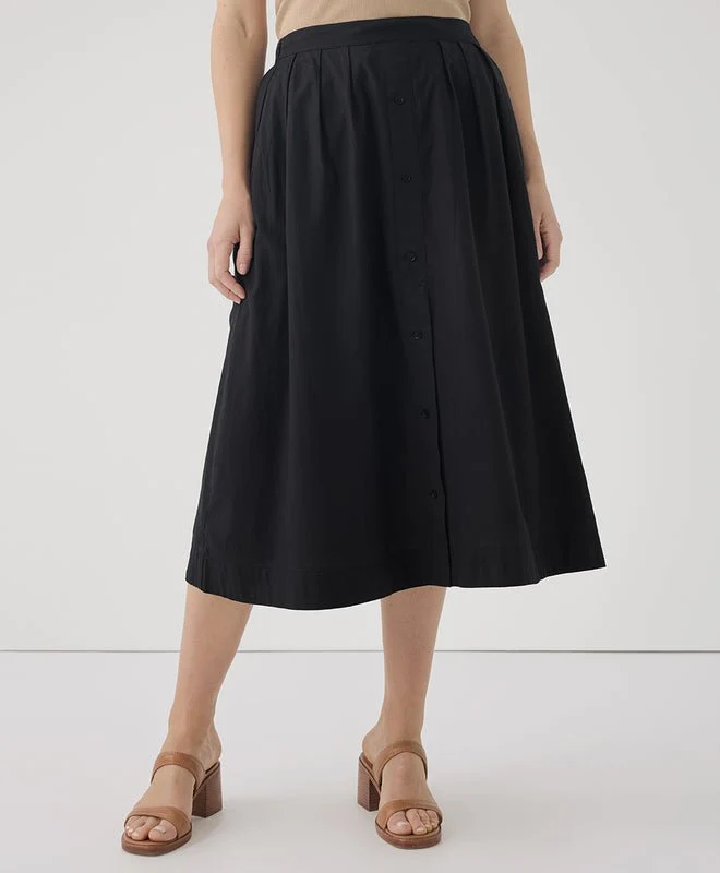 Women’s Organic Sunset Lightweight Cotton Button Skirt - Image 7