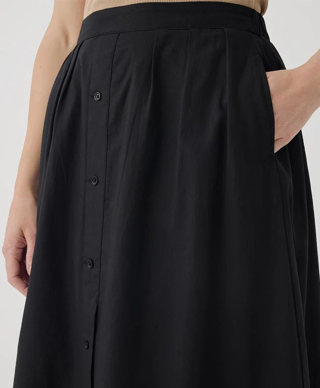Women’s Organic Sunset Lightweight Cotton Button Skirt - Image 9