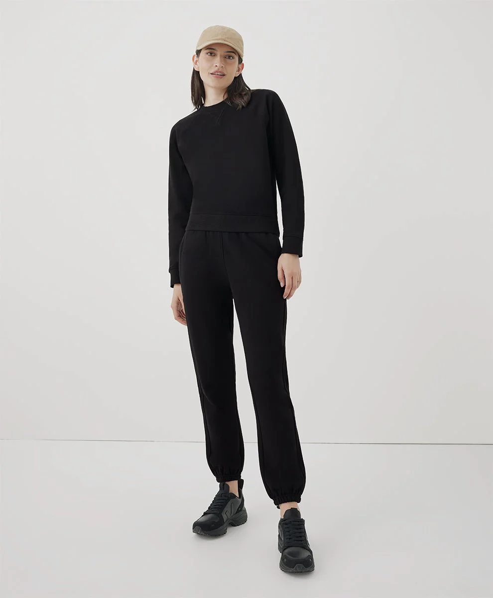 Women’s Organic Essential Loopback Terry Crew Sweatshirt - Image 3