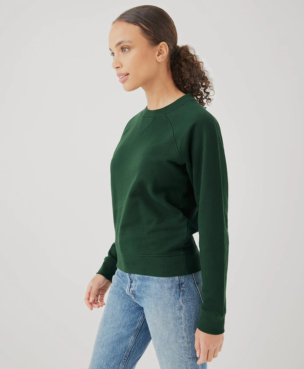 Women’s Organic Essential Loopback Terry Crew Sweatshirt - Image 5