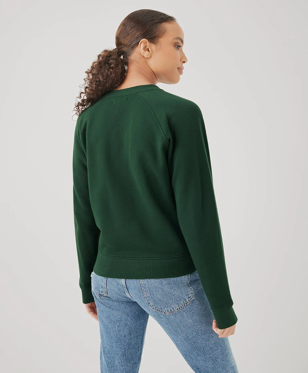 Women’s Organic Essential Loopback Terry Crew Sweatshirt - Image 6
