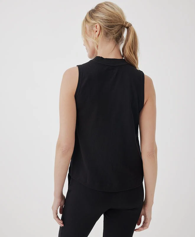 Women’s Organic Airplane Mock Neck Shell - Image 3