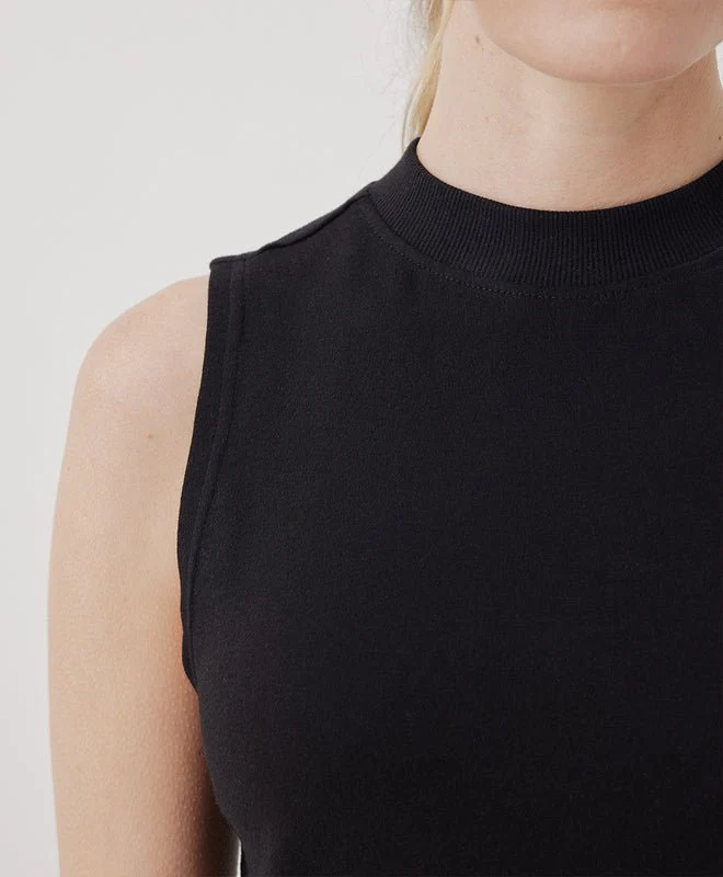 Women’s Organic Airplane Mock Neck Shell - Image 4