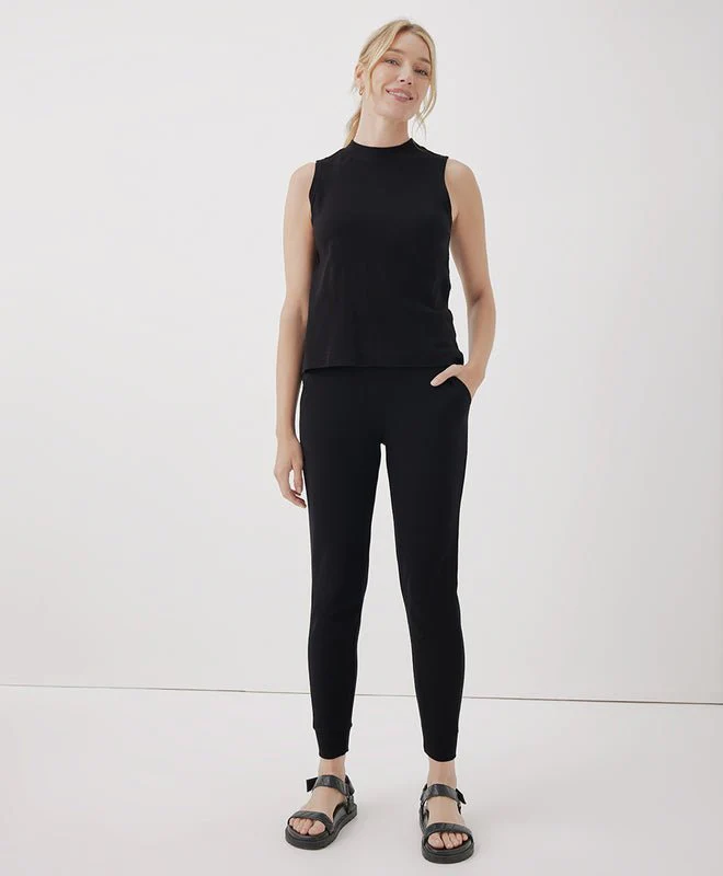 Women’s Organic Airplane Mock Neck Shell - Image 5